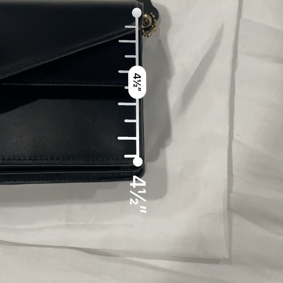 Authentic Coach Black Leather Chain Bag - Picture 9 of 11